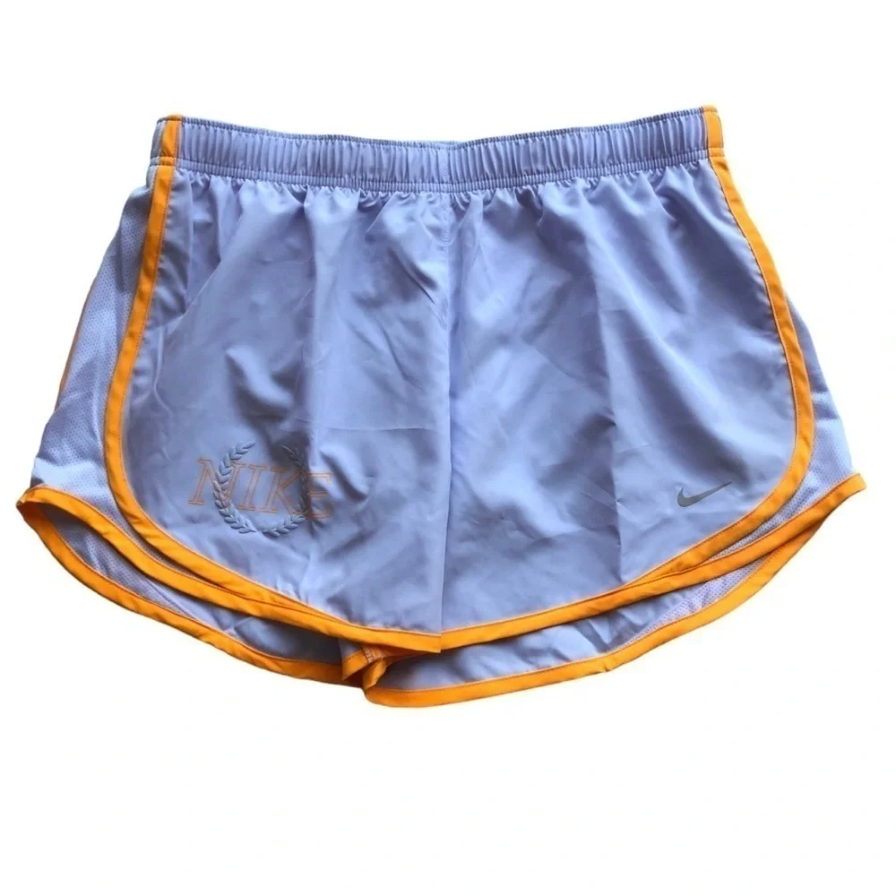 Nike NWT Dri Fit Icon Tempo Shorts Lined Running Shorts Purple Orange Large